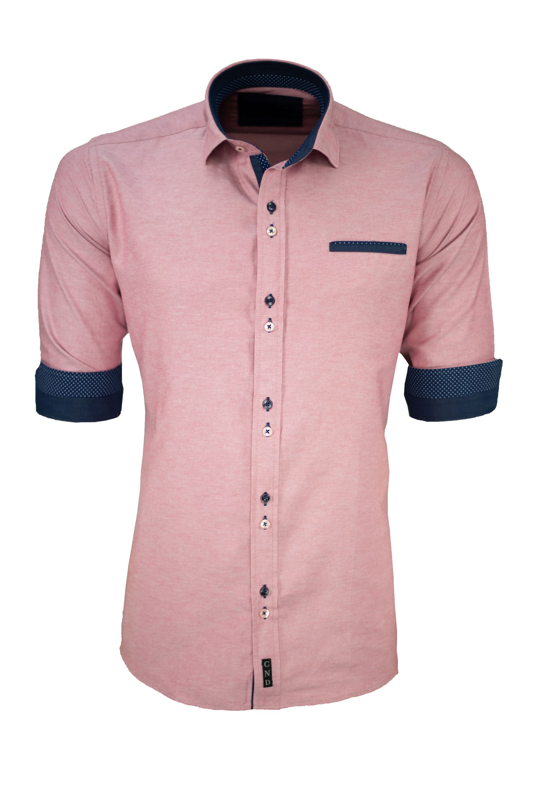 Ανδρικό πουκάμισο slim fit με κλασικό γιακά