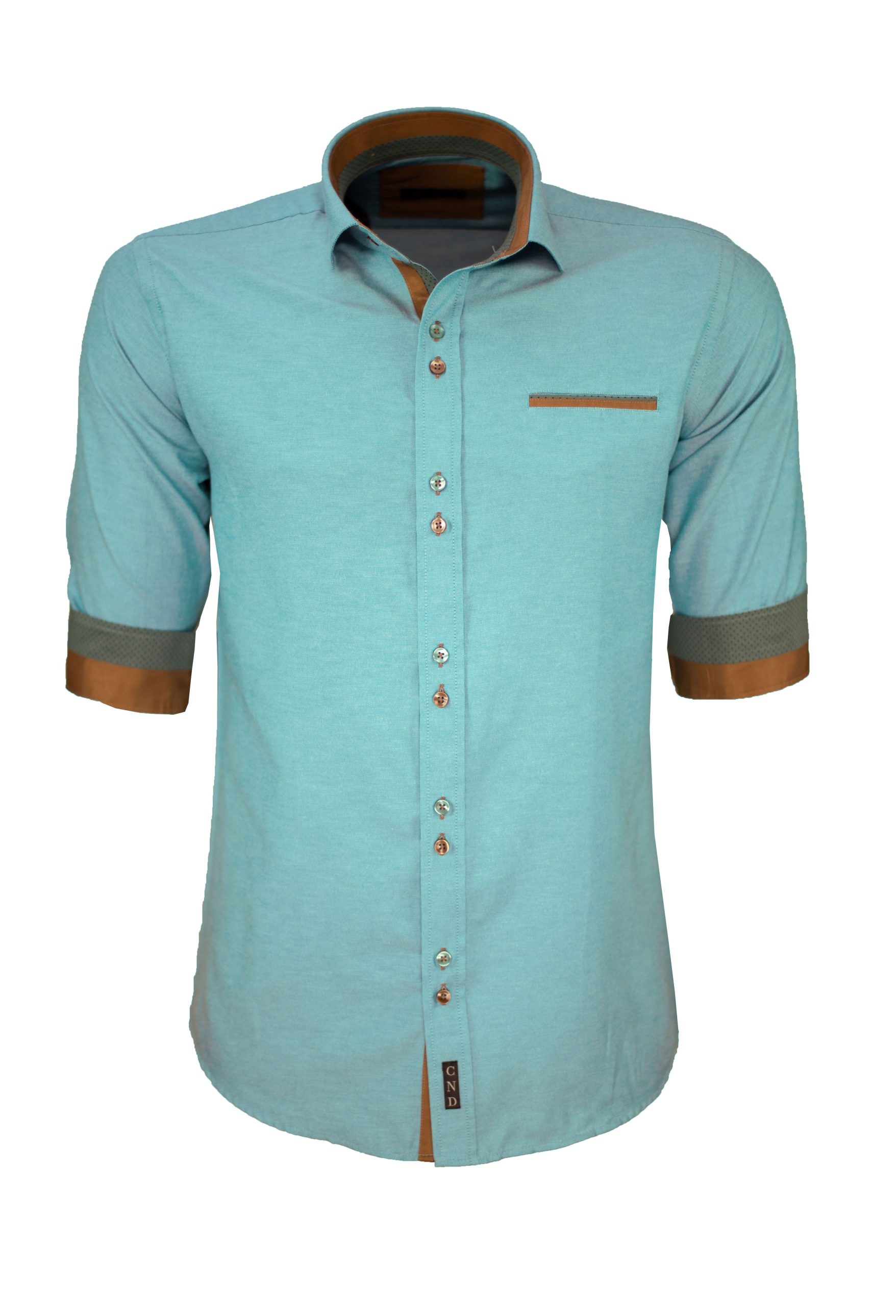 Ανδρικό πουκάμισο slim fit με κλασικό γιακά