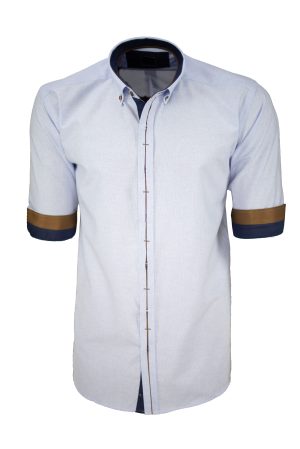 Ανδρικό πουκάμισο regular fit με κλασικό γιακά