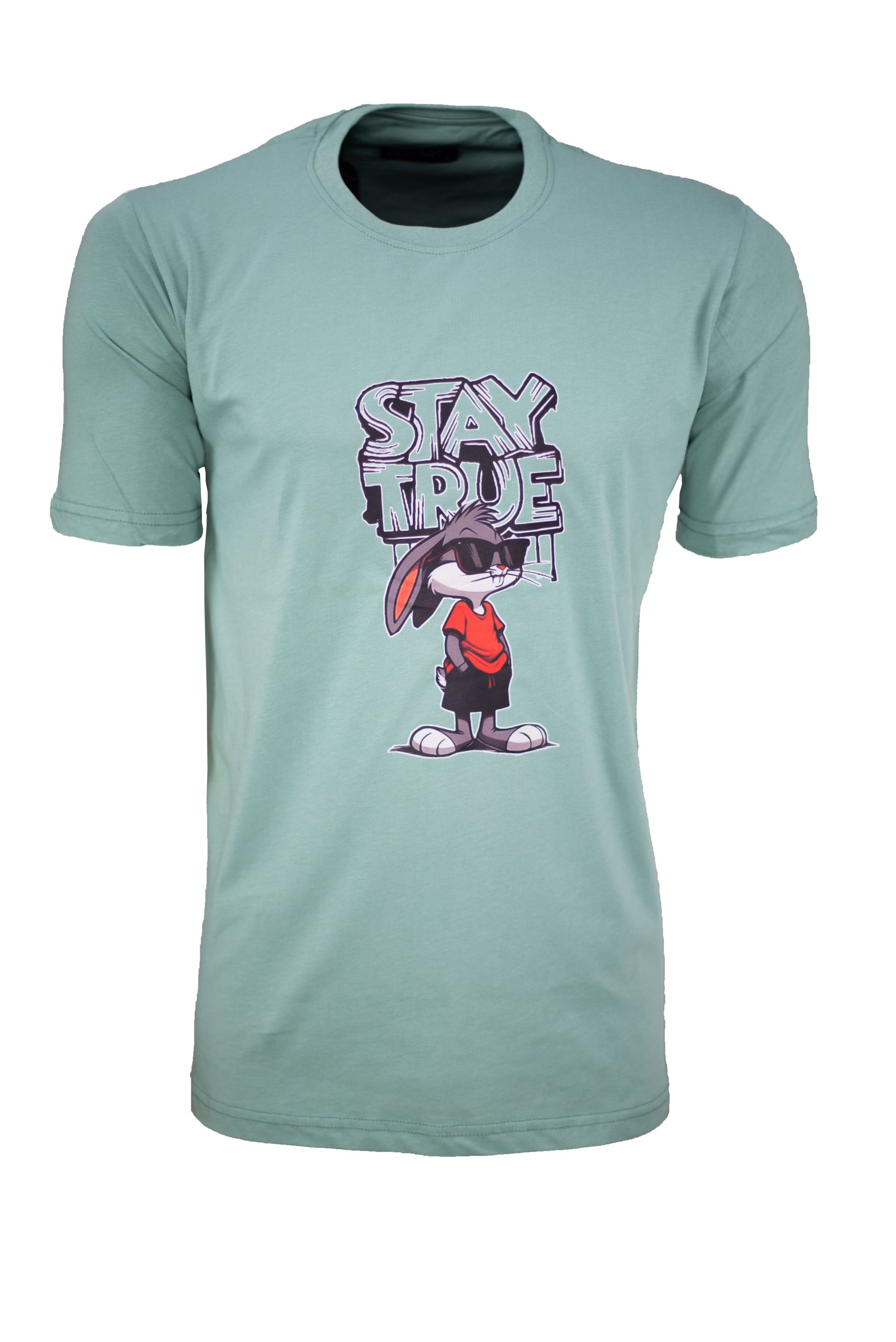 Ανδρικό t-shirt 100% βαμβακερό με anime print regular fit