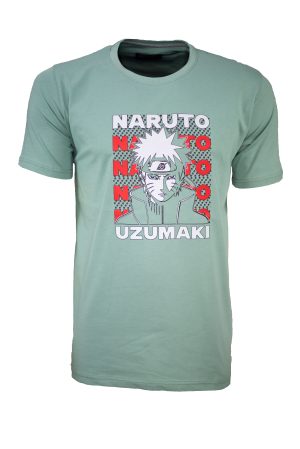 Ανδρικό t-shirt 100% βαμβακερό με anime print regular fit
