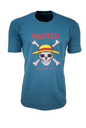 Ανδρικό t-shirt 100% βαμβακερό με anime print regular fit