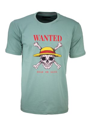 Ανδρικό t-shirt 100% βαμβακερό με anime print regular fit