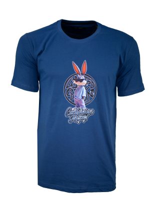 Ανδρικό t-shirt 100% βαμβακερό με anime print regular fit