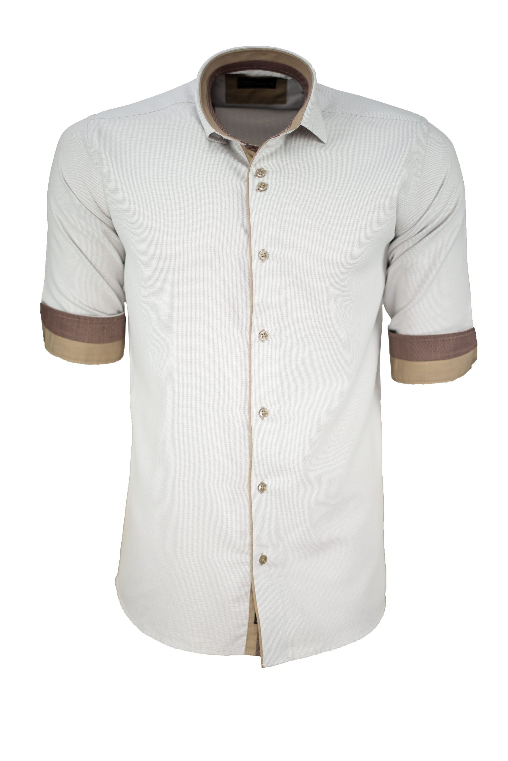 Ανδρικό πουκάμισο slim fit με κλασικό γιακά