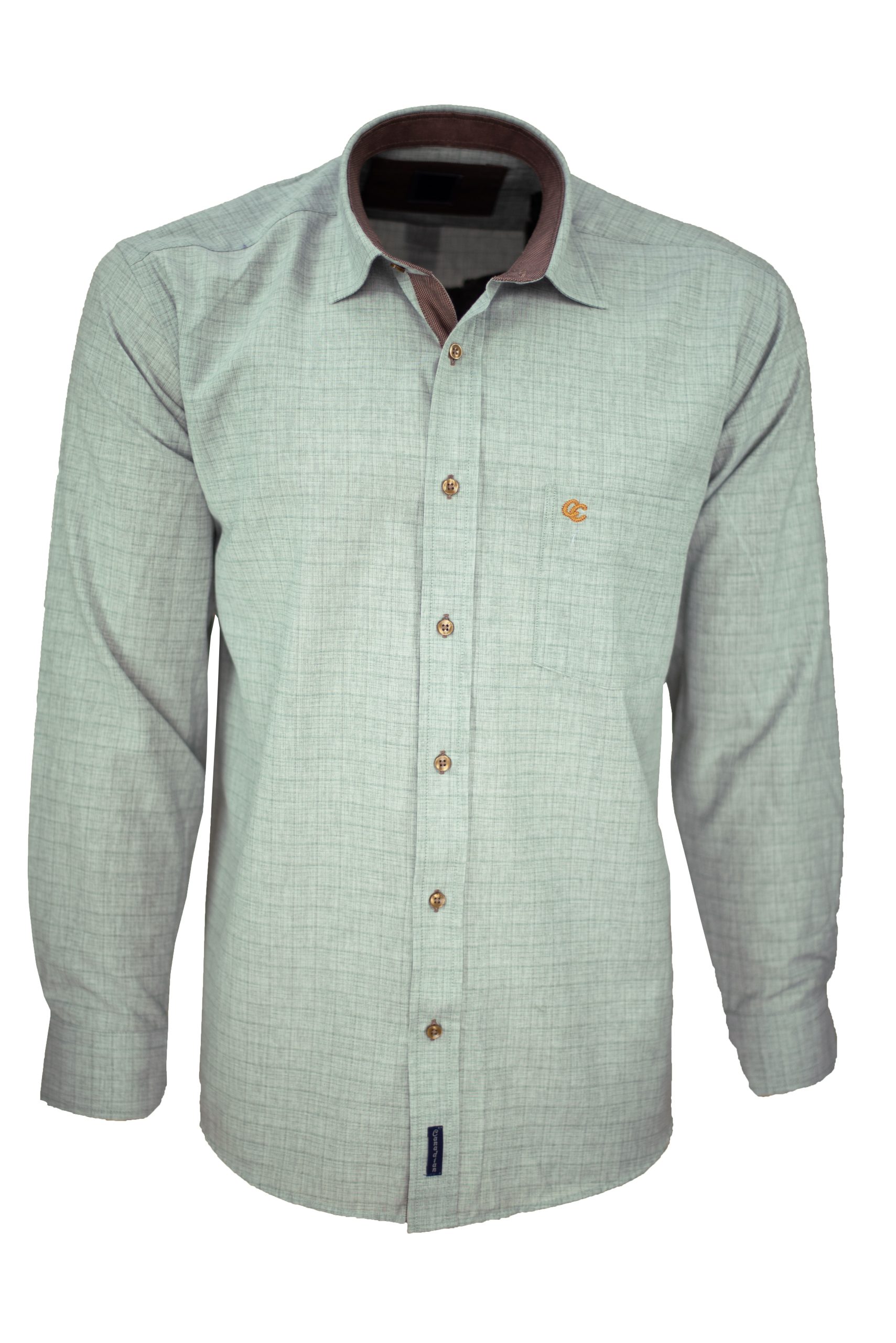 Ανδρικό πουκάμισο regular fit με κλασικό γιακά