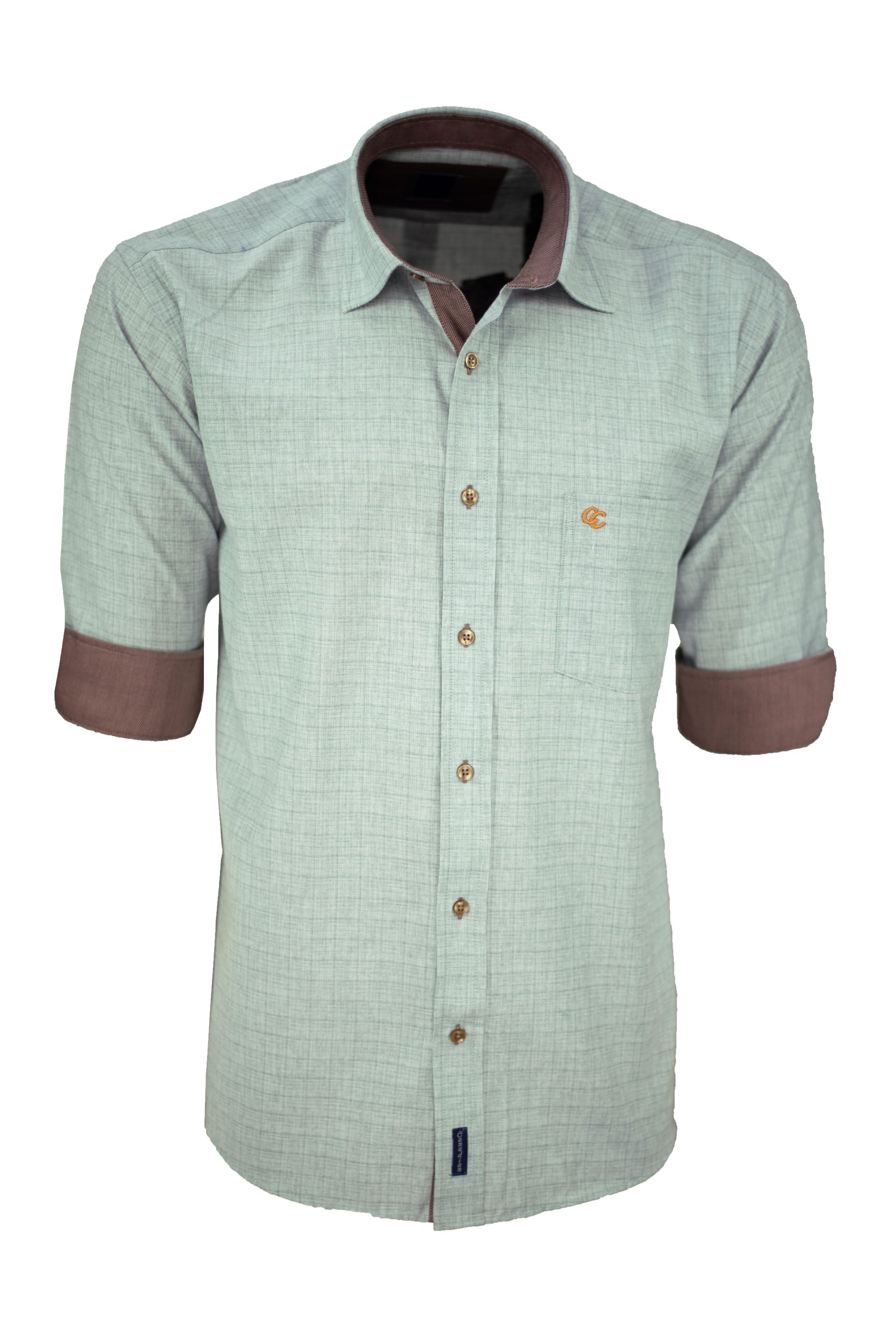 Ανδρικό πουκάμισο regular fit με κλασικό γιακά