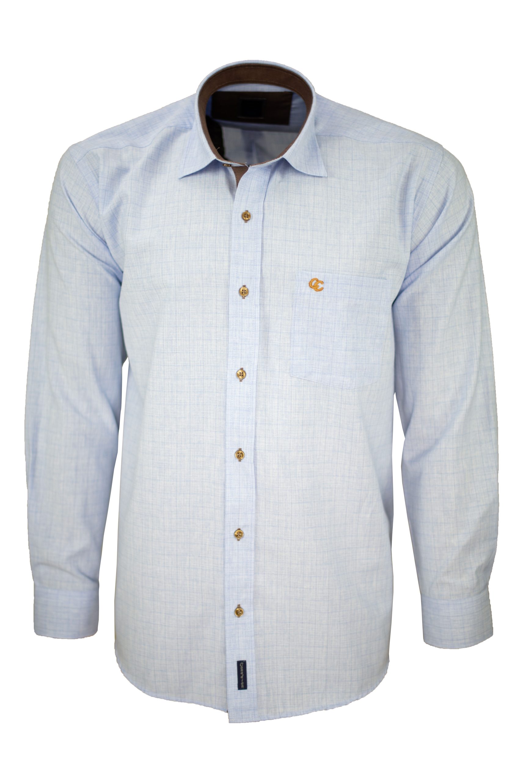 Ανδρικό πουκάμισο regular fit με κλασικό γιακά