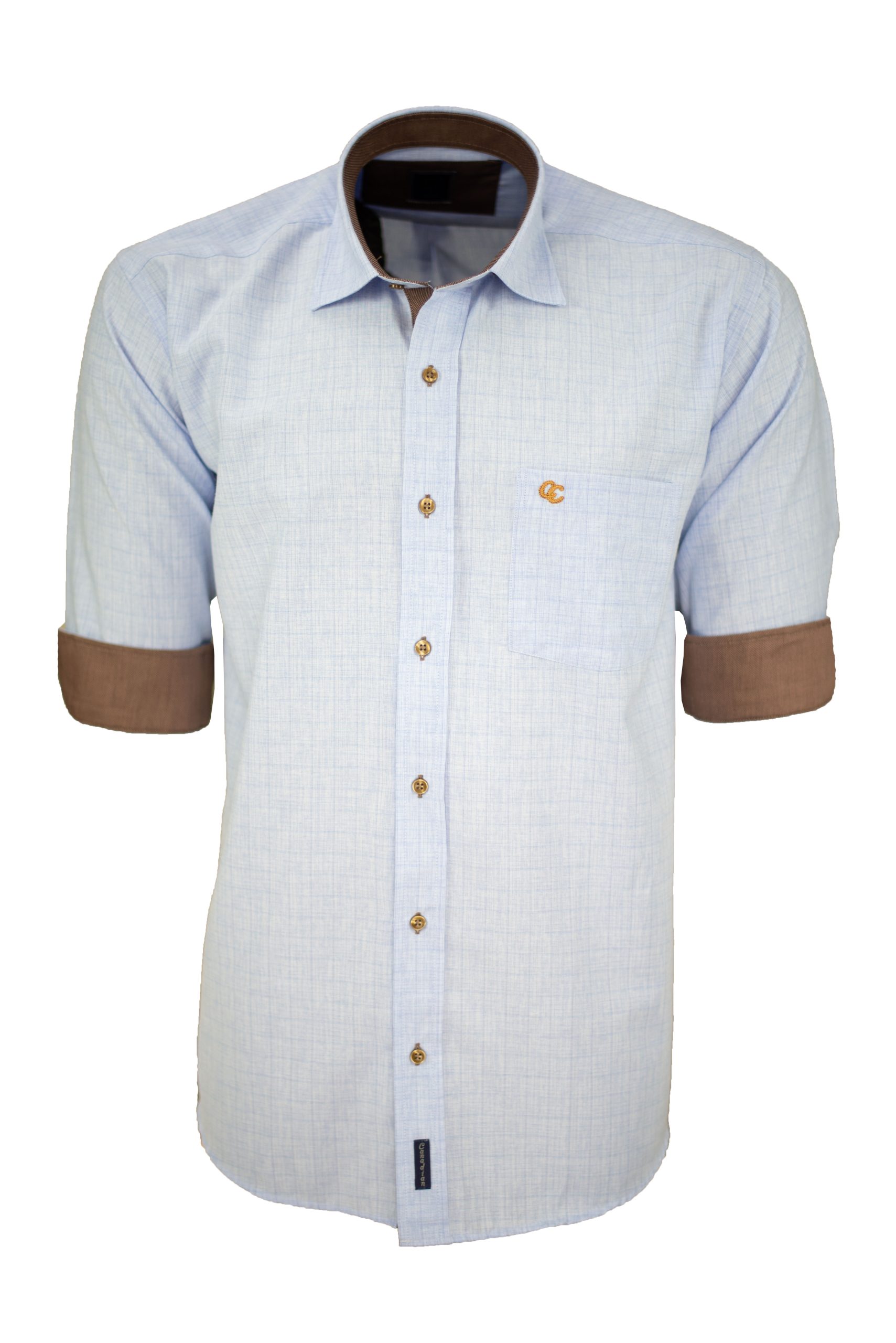 Ανδρικό πουκάμισο regular fit με κλασικό γιακά