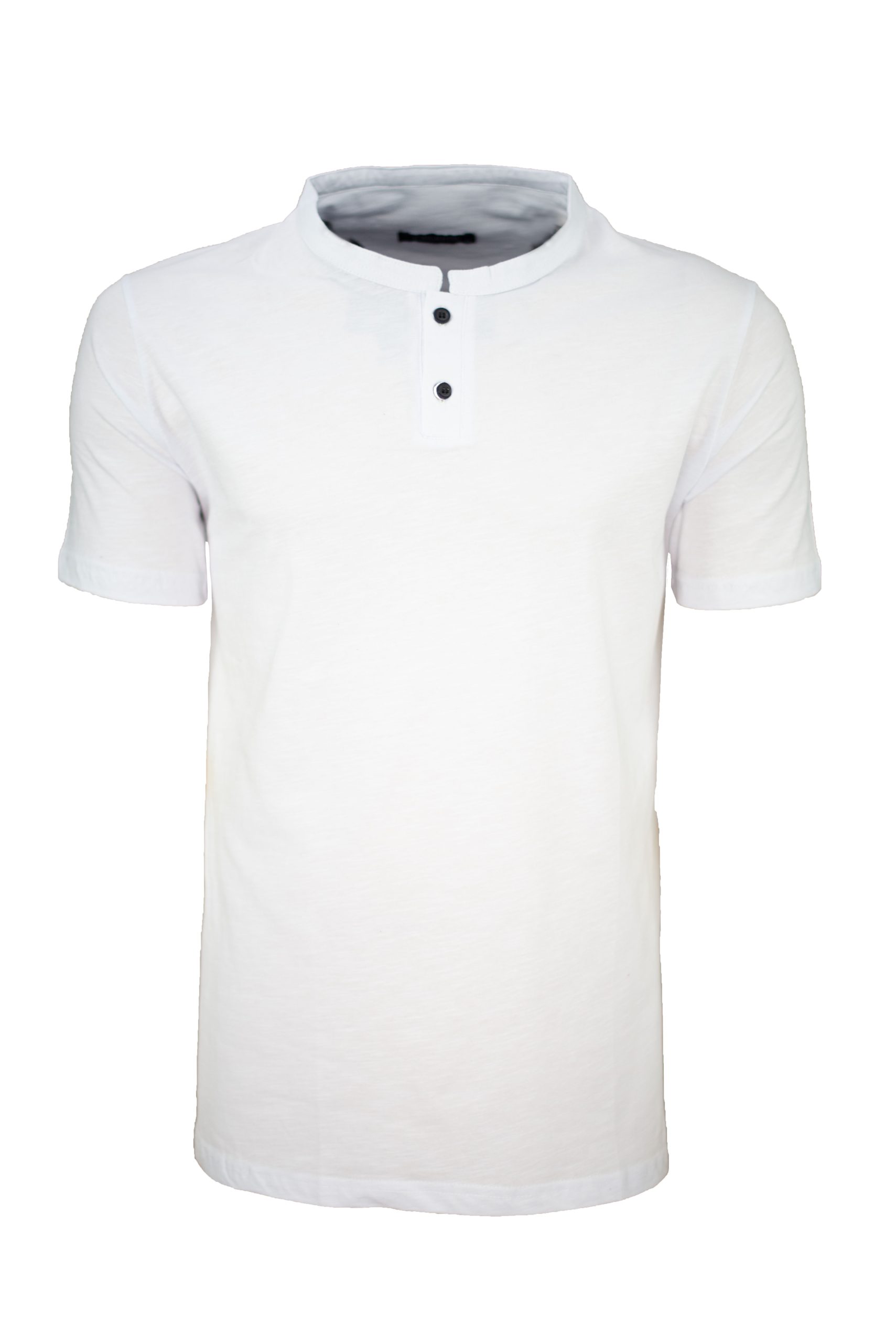 22t-Arand Ανδρική κοντομάνικη μπλούζα Henley με μάο γιακά και δύο κουμπιά