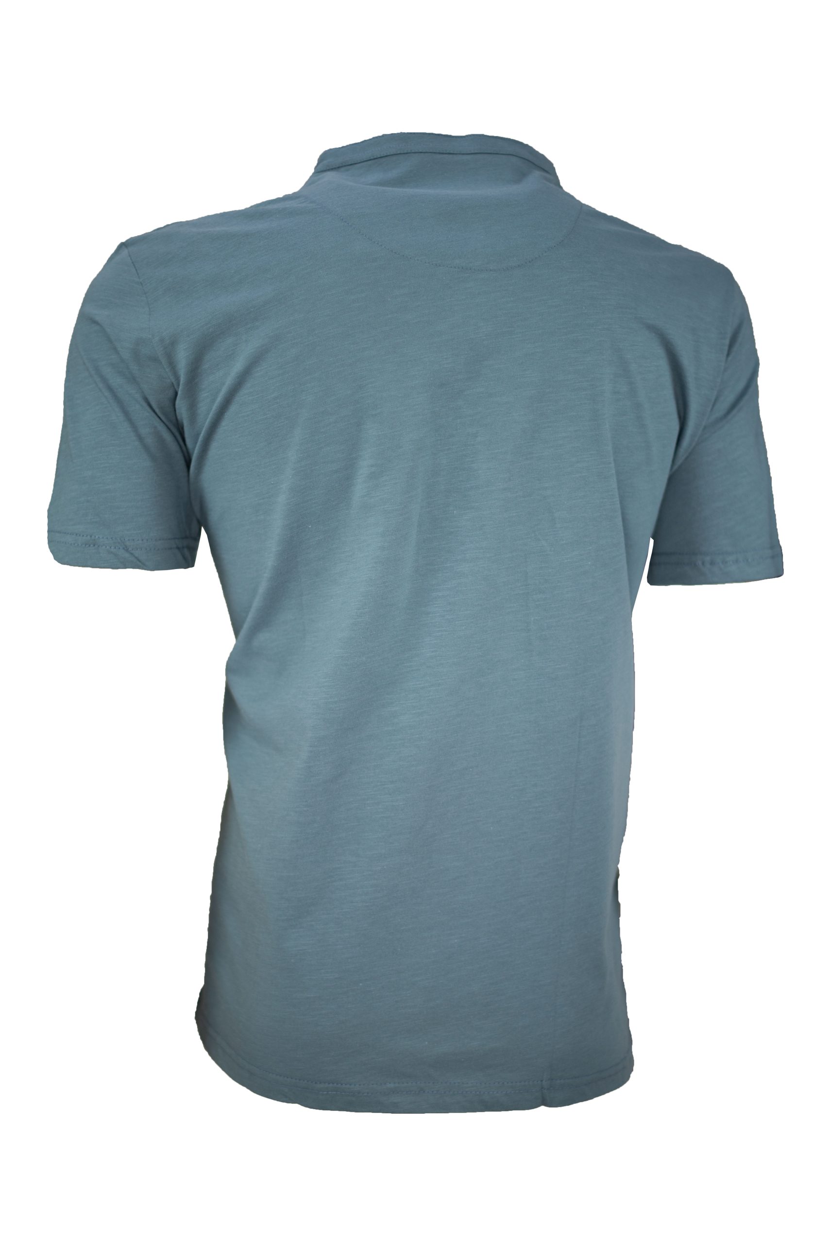 22t-Arand Ανδρική κοντομάνικη μπλούζα Henley με μάο γιακά και δύο κουμπιά