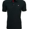 Ανδρικό polo μπλουζάκι slim fit με γιακά και κουμπιά