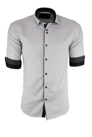 Ανδρικό πουκάμισο slim fit με κλασικό γιακά