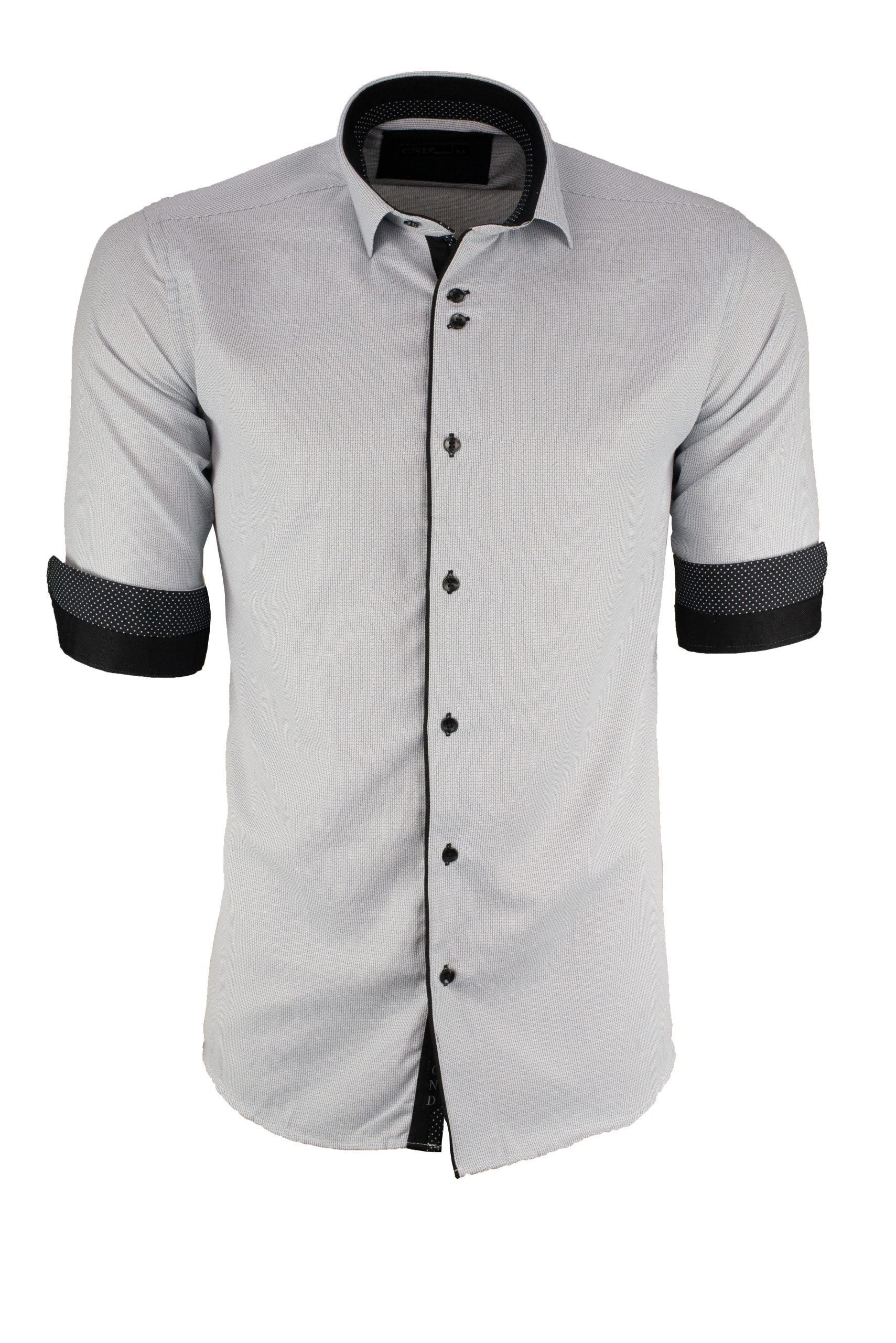 Ανδρικό πουκάμισο slim fit με κλασικό γιακά