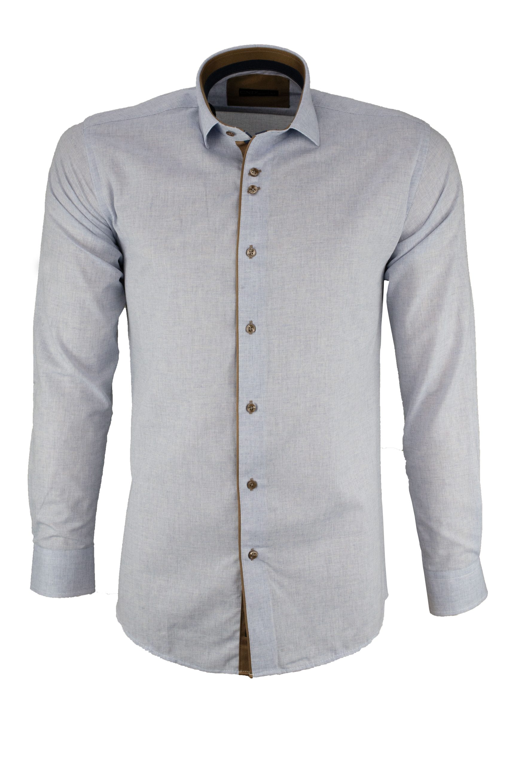 Ανδρικό πουκάμισο slim fit με κλασικό γιακά