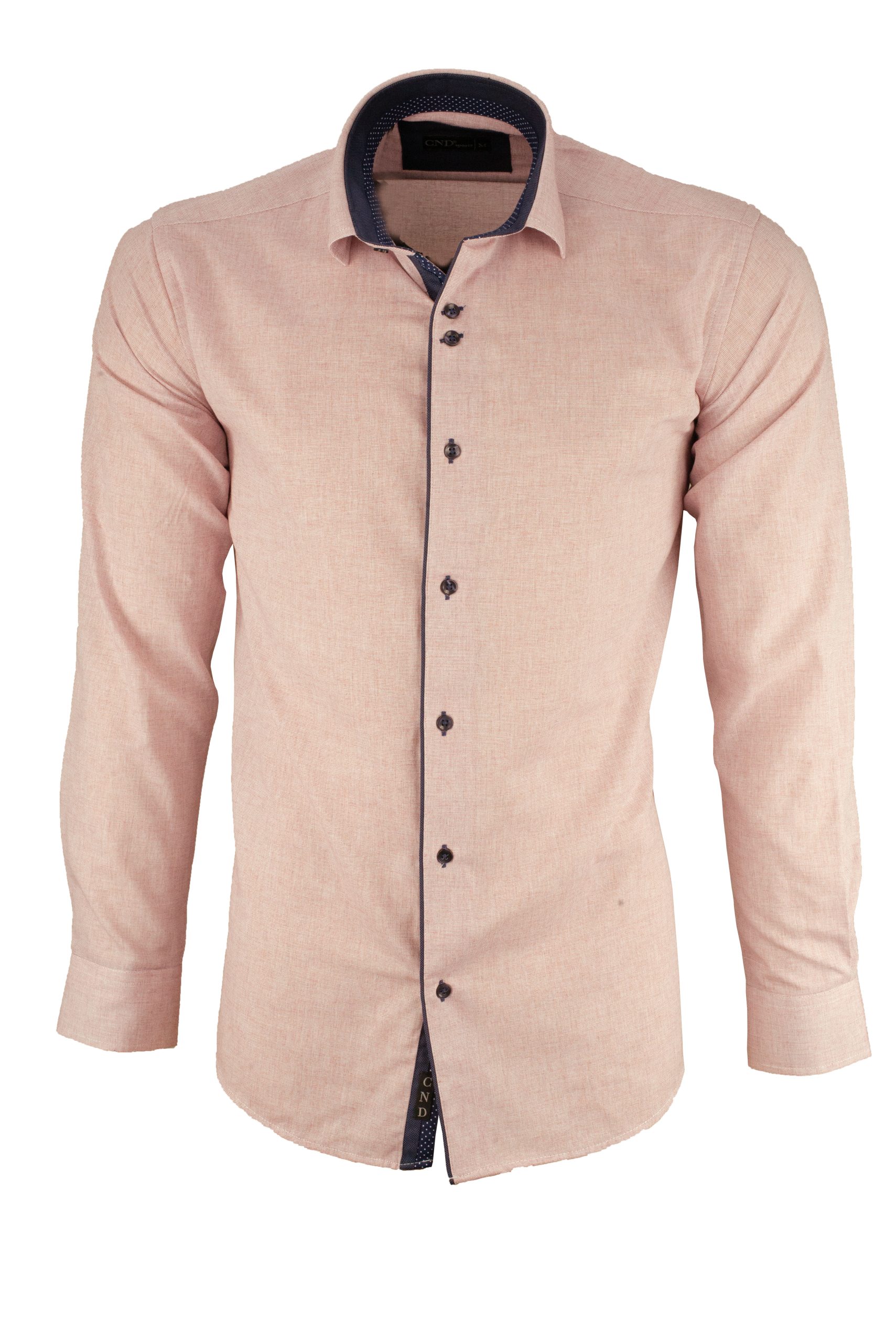 Ανδρικό πουκάμισο slim fit με κλασικό γιακά