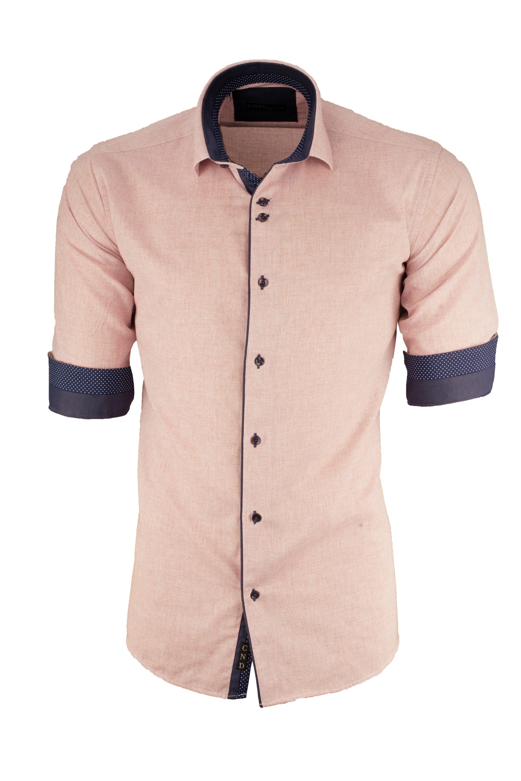 Ανδρικό πουκάμισο slim fit με κλασικό γιακά