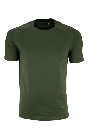 Ανδρικό t-shirt slim fit με στρογγυλή λαιμόκοψη