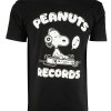 Ανδρικό t-shirt με print στην πλάτη Peanuts Snoopy streetwear
