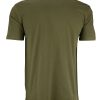 Ανδρικό μπεζ t-shirt με minimal print στο στήθος casual στυλ