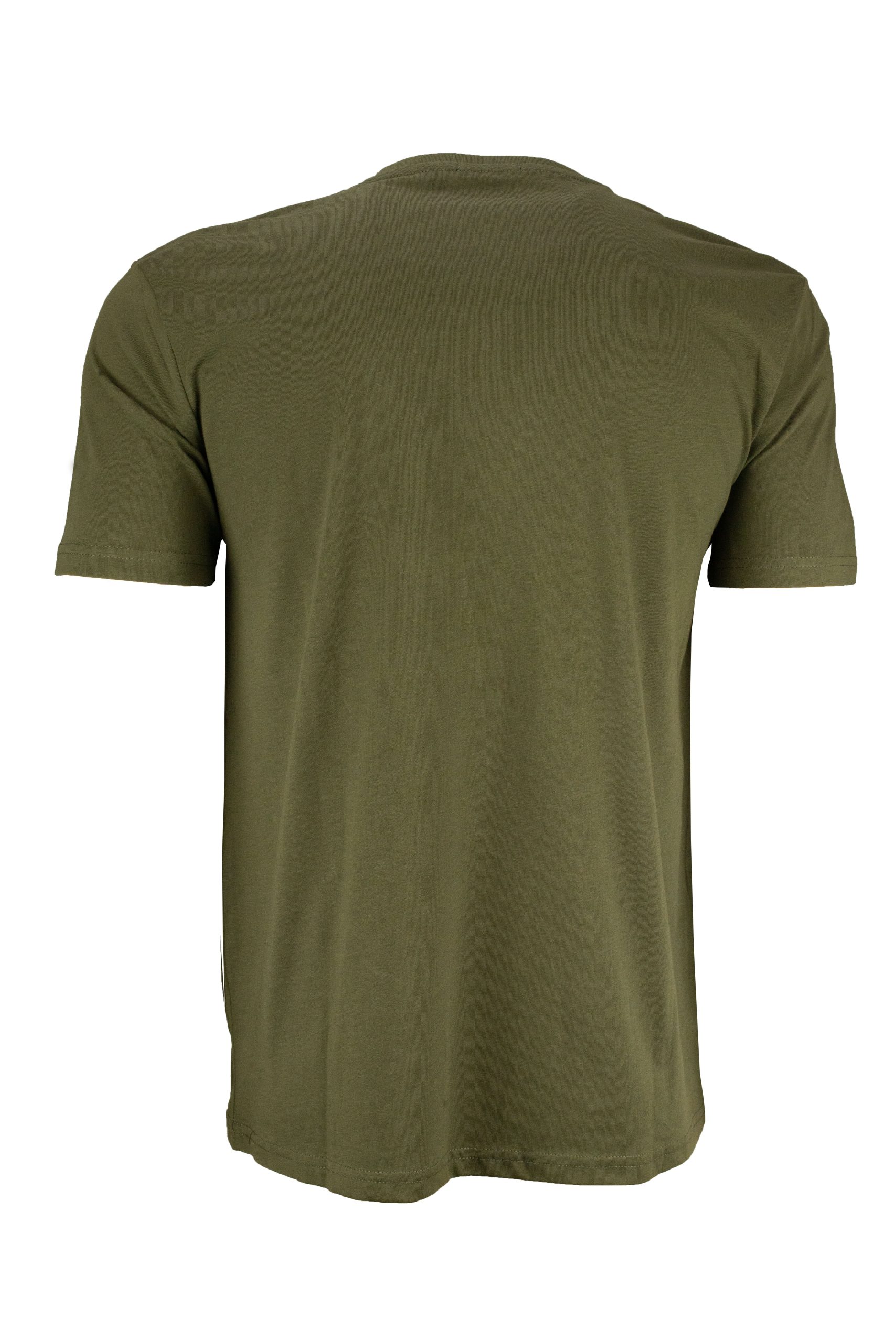 Ανδρικό μπεζ t-shirt με minimal print στο στήθος casual στυλ