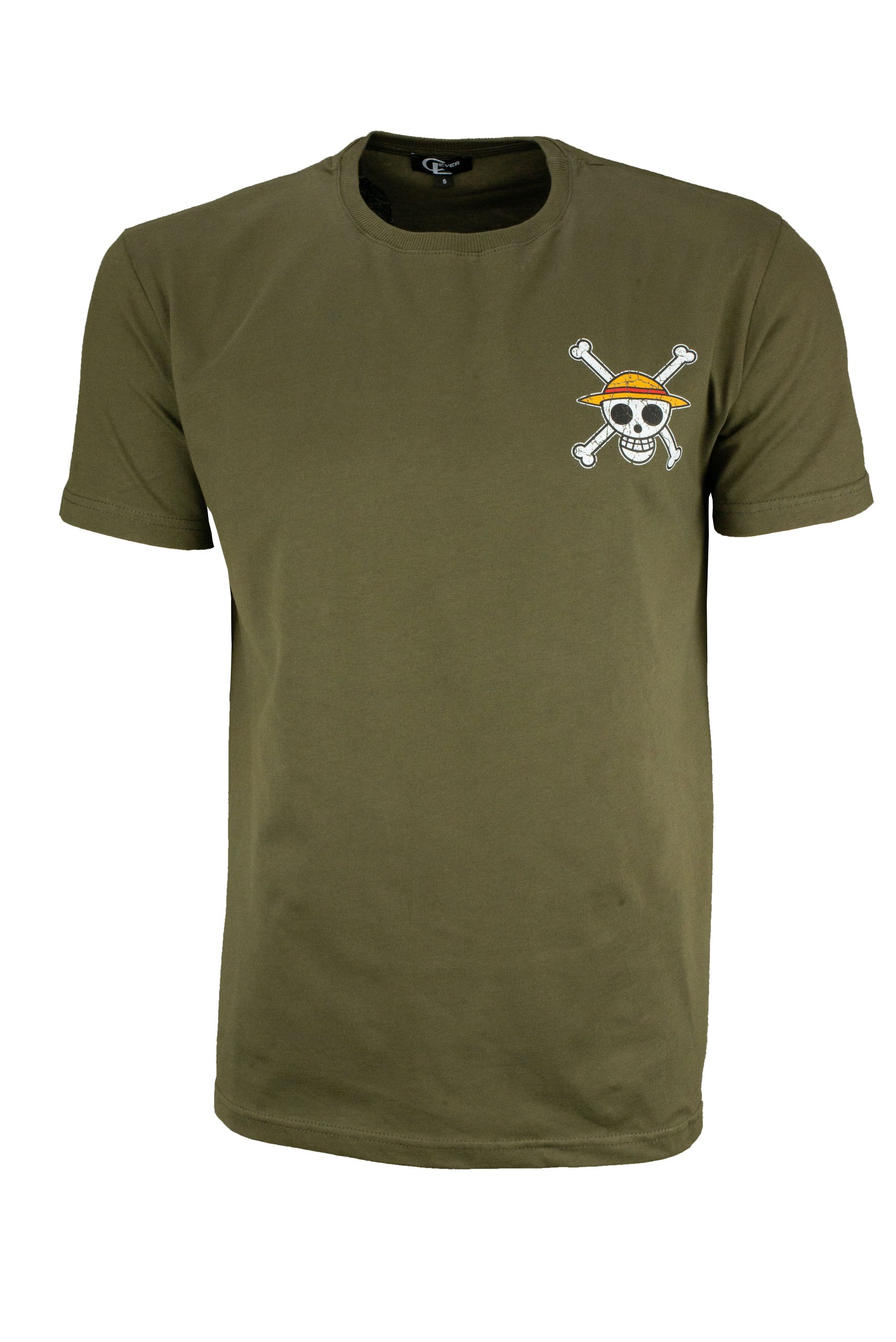 Ανδρικό t-shirt με print στην πλάτη One Piece streetwear