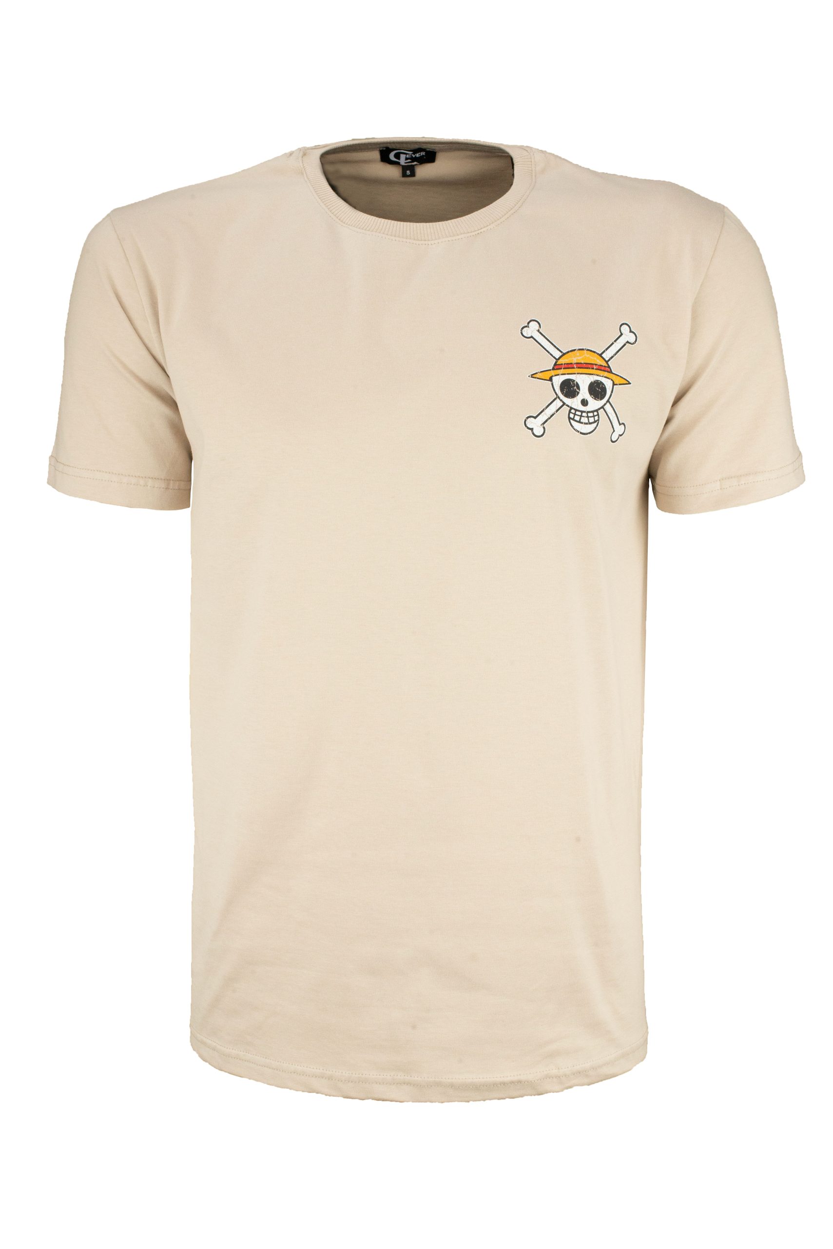 Ανδρικό t-shirt με print στην πλάτη One Piece streetwear