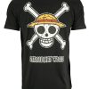 Ανδρικό t-shirt με print στην πλάτη One Piece streetwear