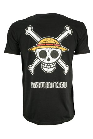 Ανδρικό t-shirt με print στην πλάτη One Piece streetwear